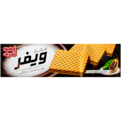 تصویر ویفر نادری با کرم کاکائو 75گرمی
